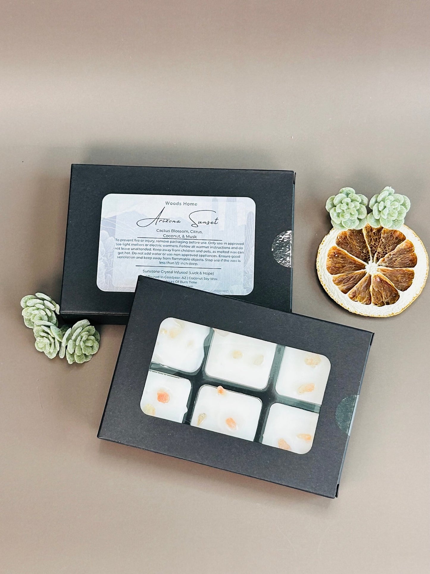 Arizona Sunset Crystal-Infused Wax Melt - Soy Coconut Wax