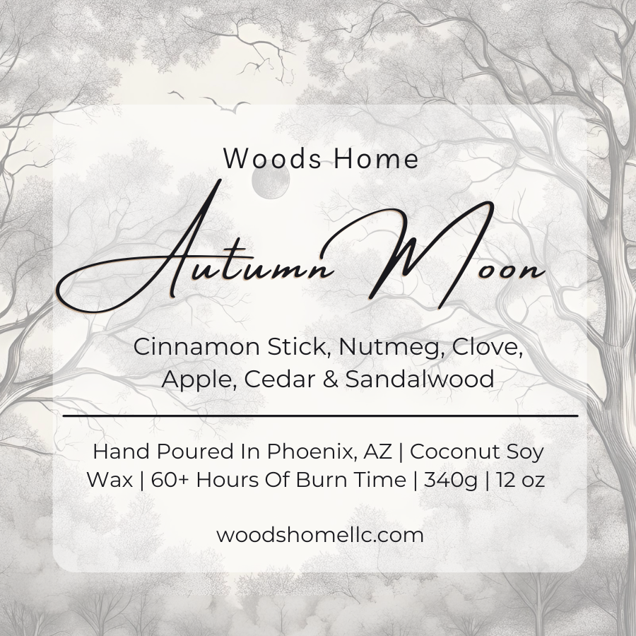 Autumn Moon Wooden Wick 12oz