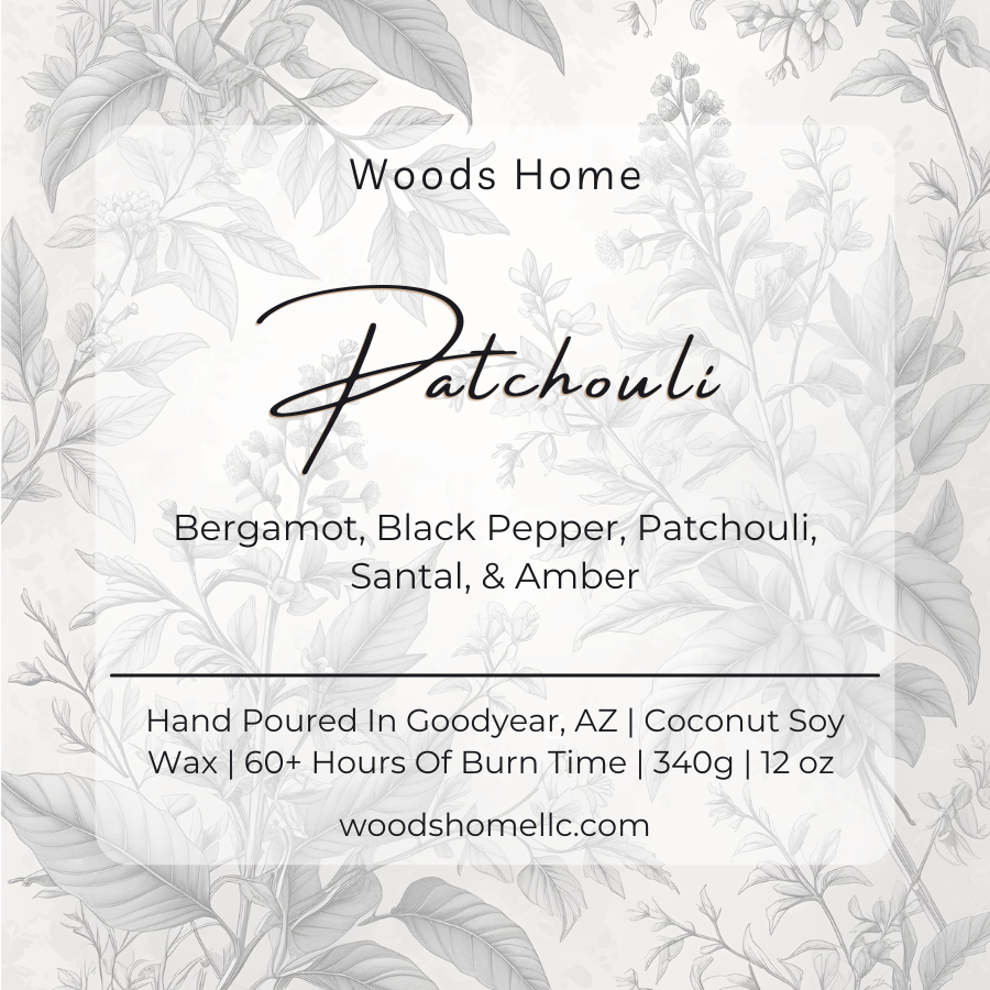 Patchouli Wooden Wick 12oz