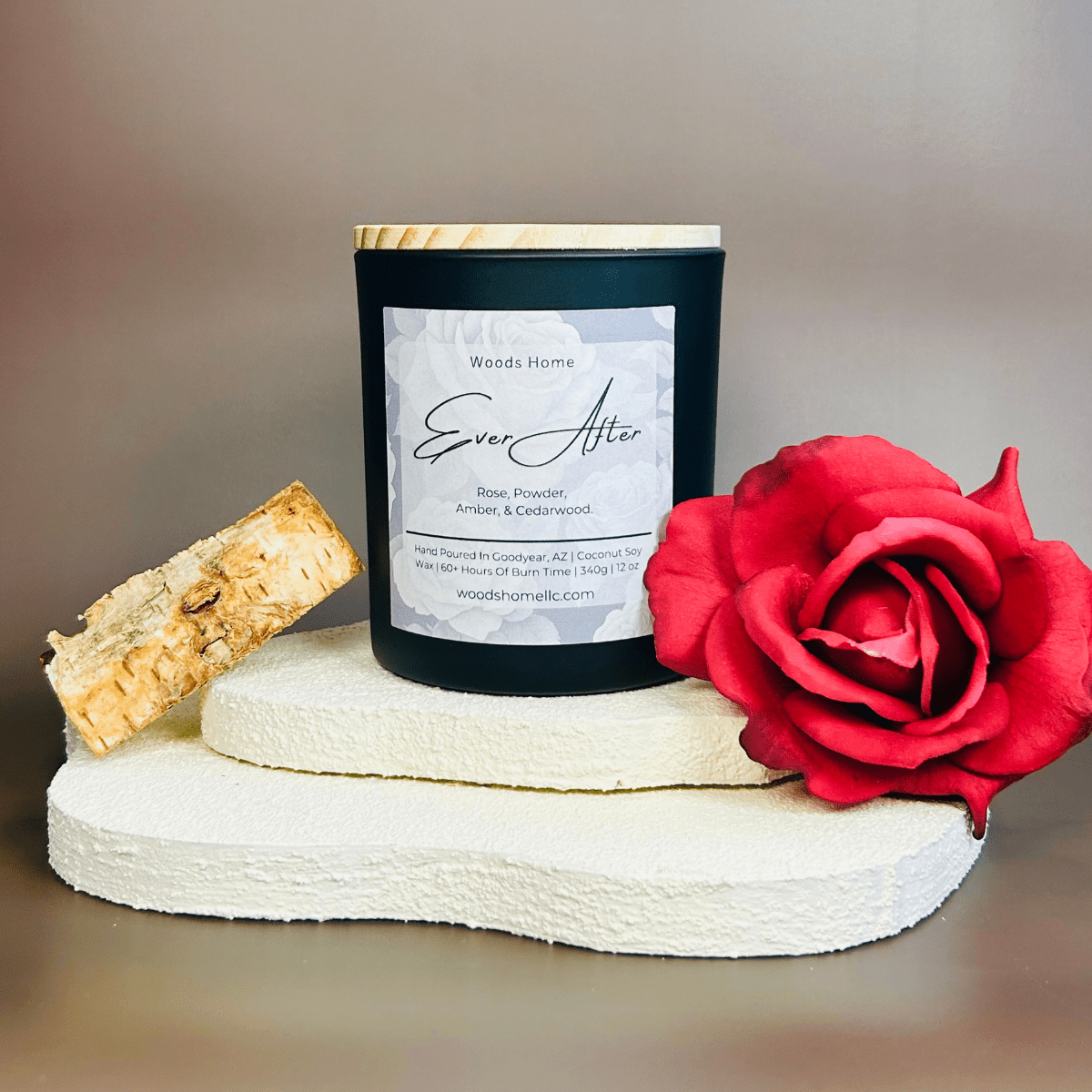 Ever After Wooden Wick Candle 12oz - Soy Coconut Wax