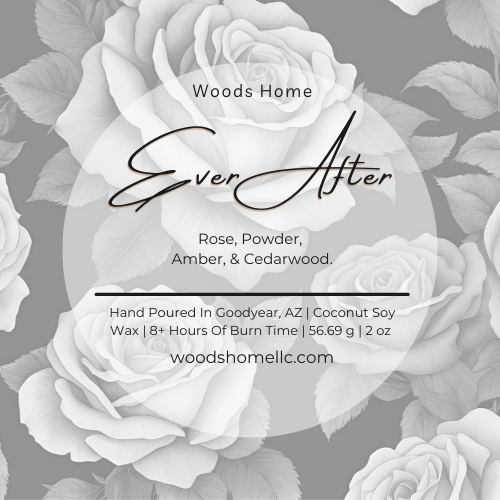 Ever After Wooden Wick Candle 2oz - Soy Coconut Wax