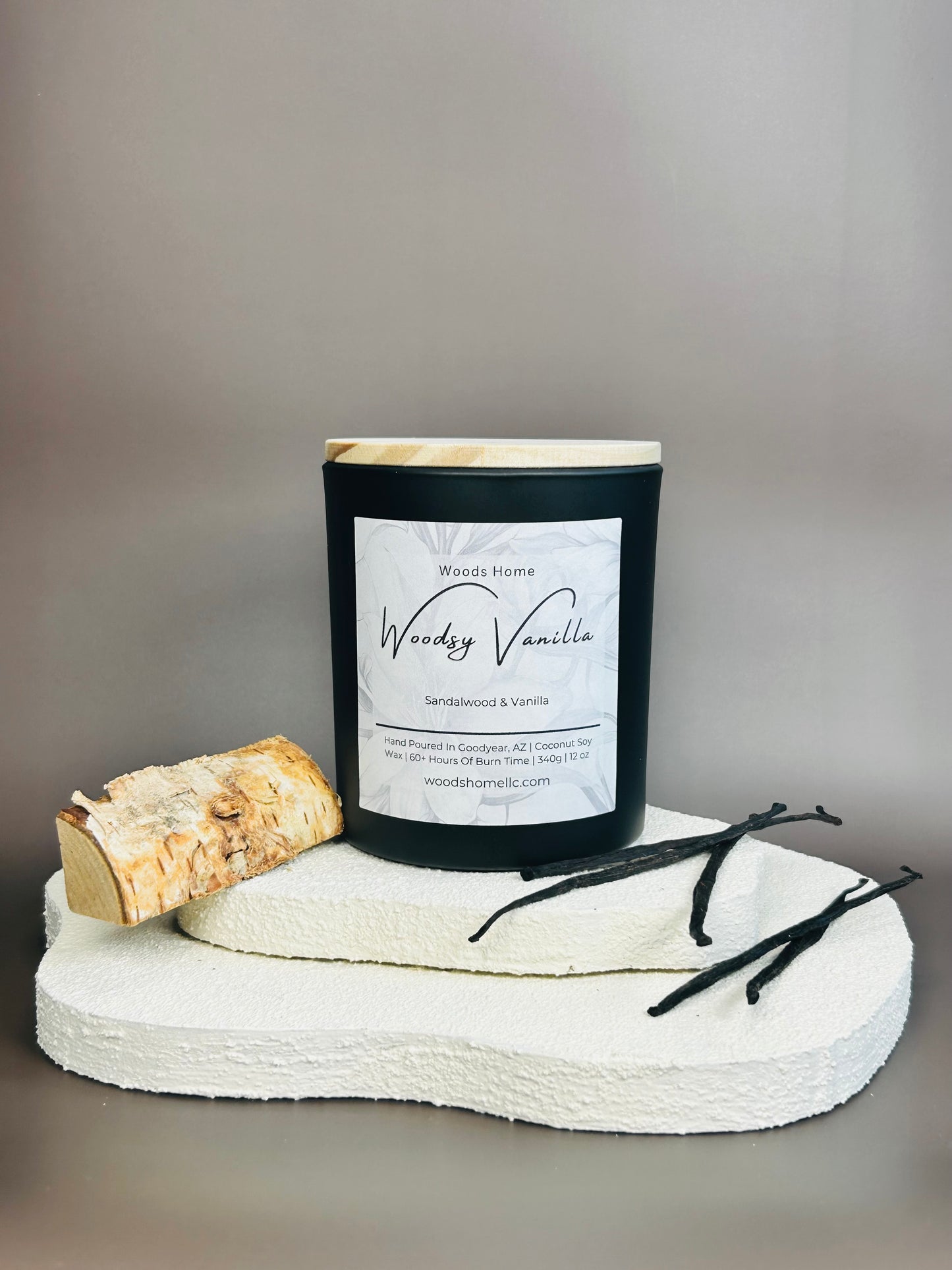 Woodsy Vanilla Wooden Wick 12oz