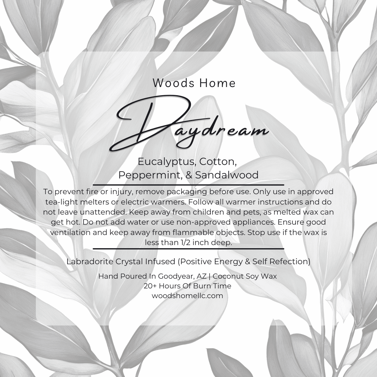 Daydream Crystal-Infused Wax Melt - Soy Coconut Wax