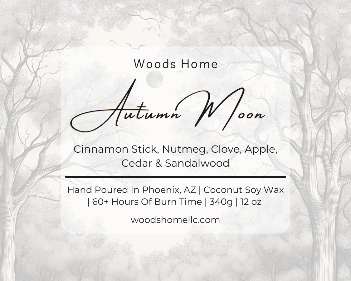 Autumn Moon Wooden Wick 12oz