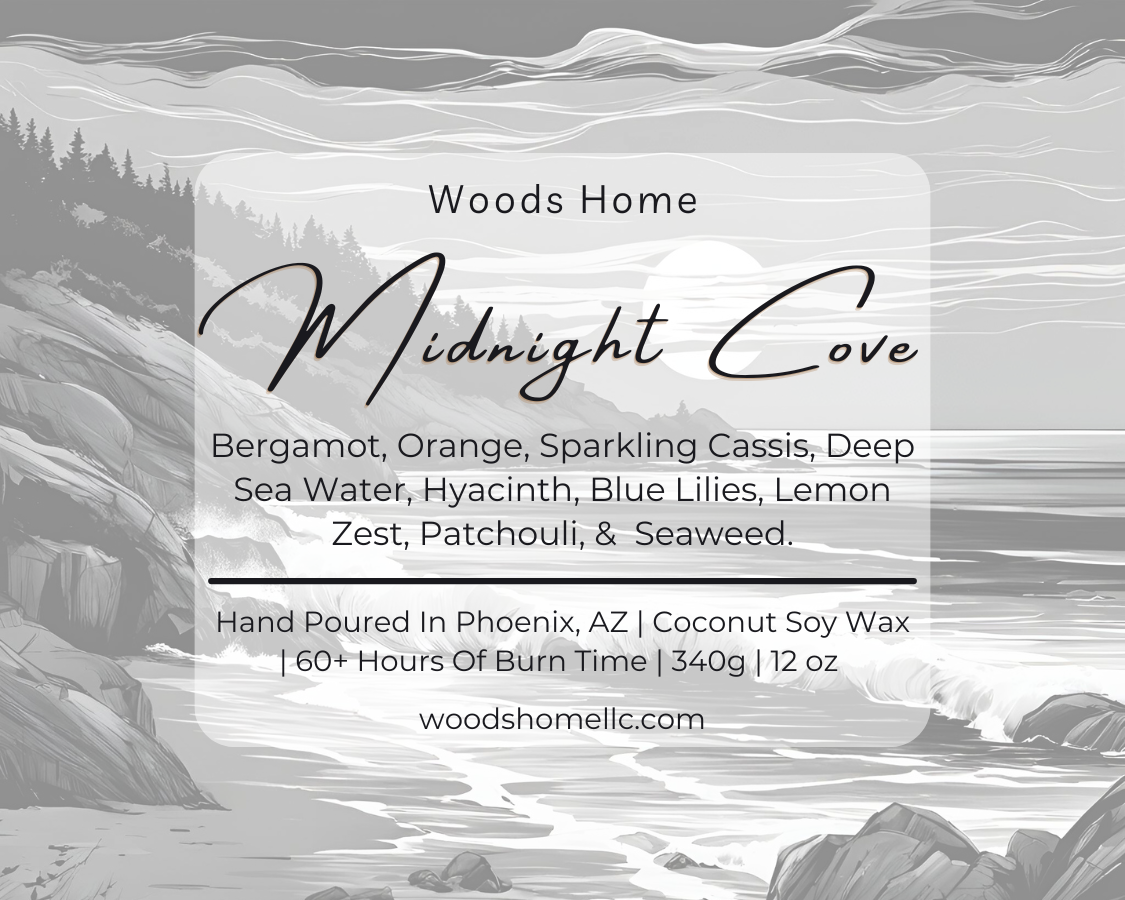 Midnight Cove Wooden Wick 12oz