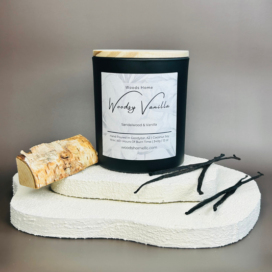 Woodsy Vanilla Wooden Wick 12oz
