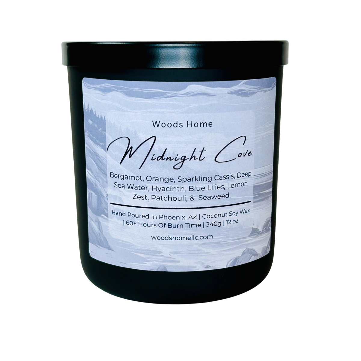 Midnight Cove Wooden Wick 12oz