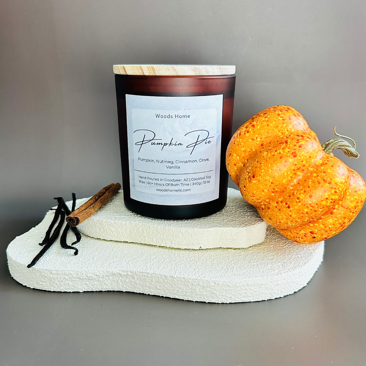 Pumpkin Pie Wooden Wick 12oz