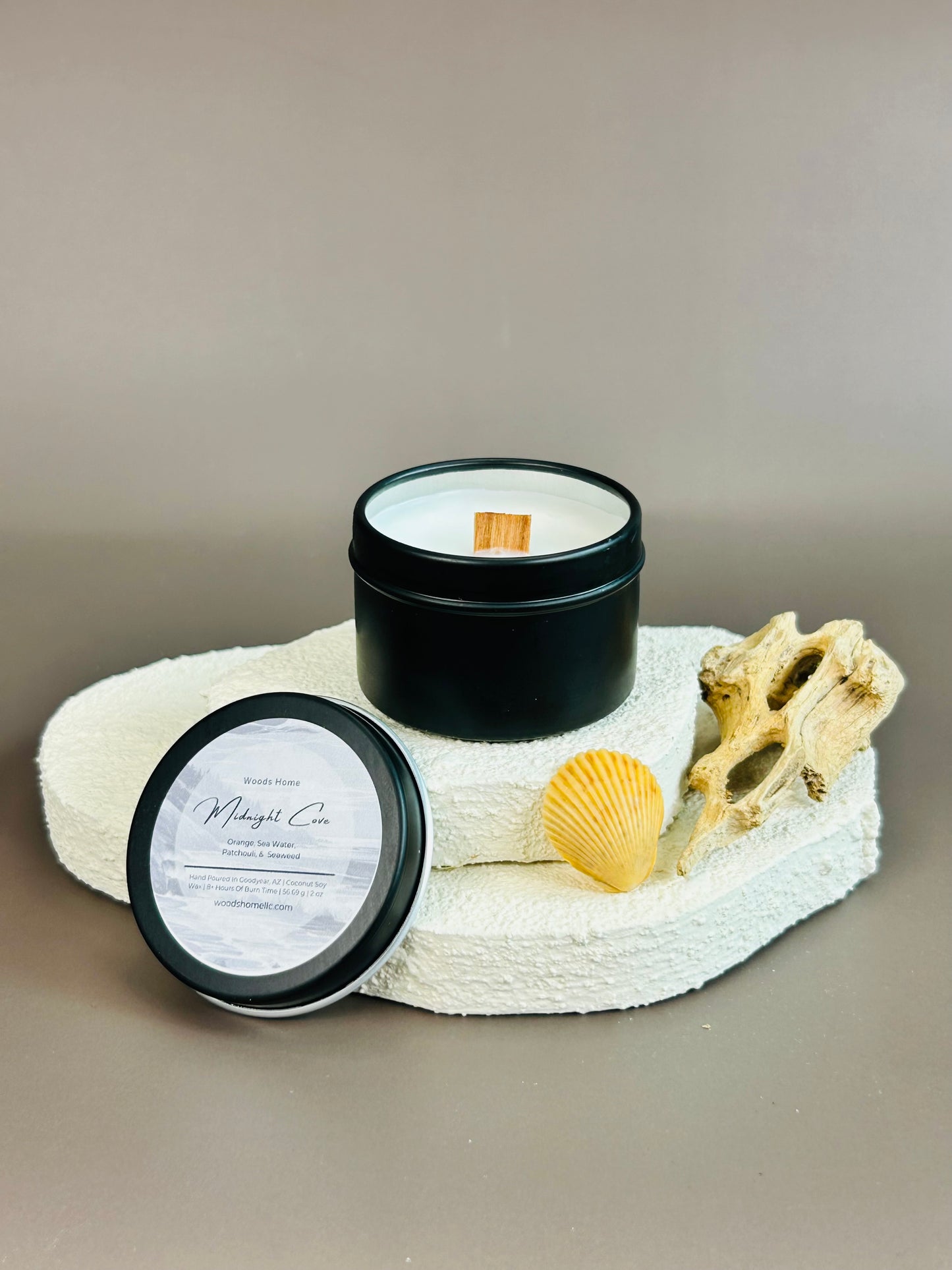 Midnight Cove Wooden Wick 2oz