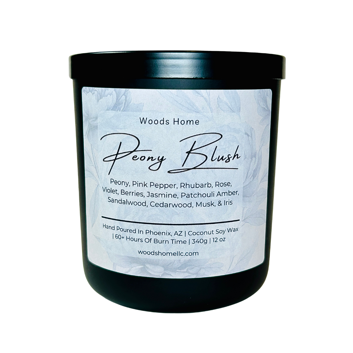 Peony Blush Wooden Wick 12oz