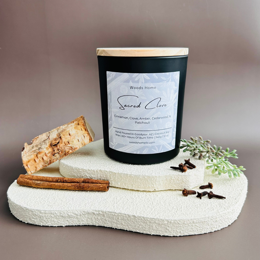 Sacred Clove Wooden Wick 12oz