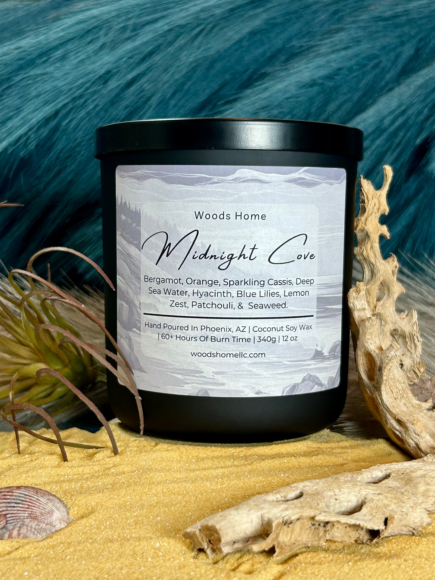 Midnight Cove Wooden Wick 12oz